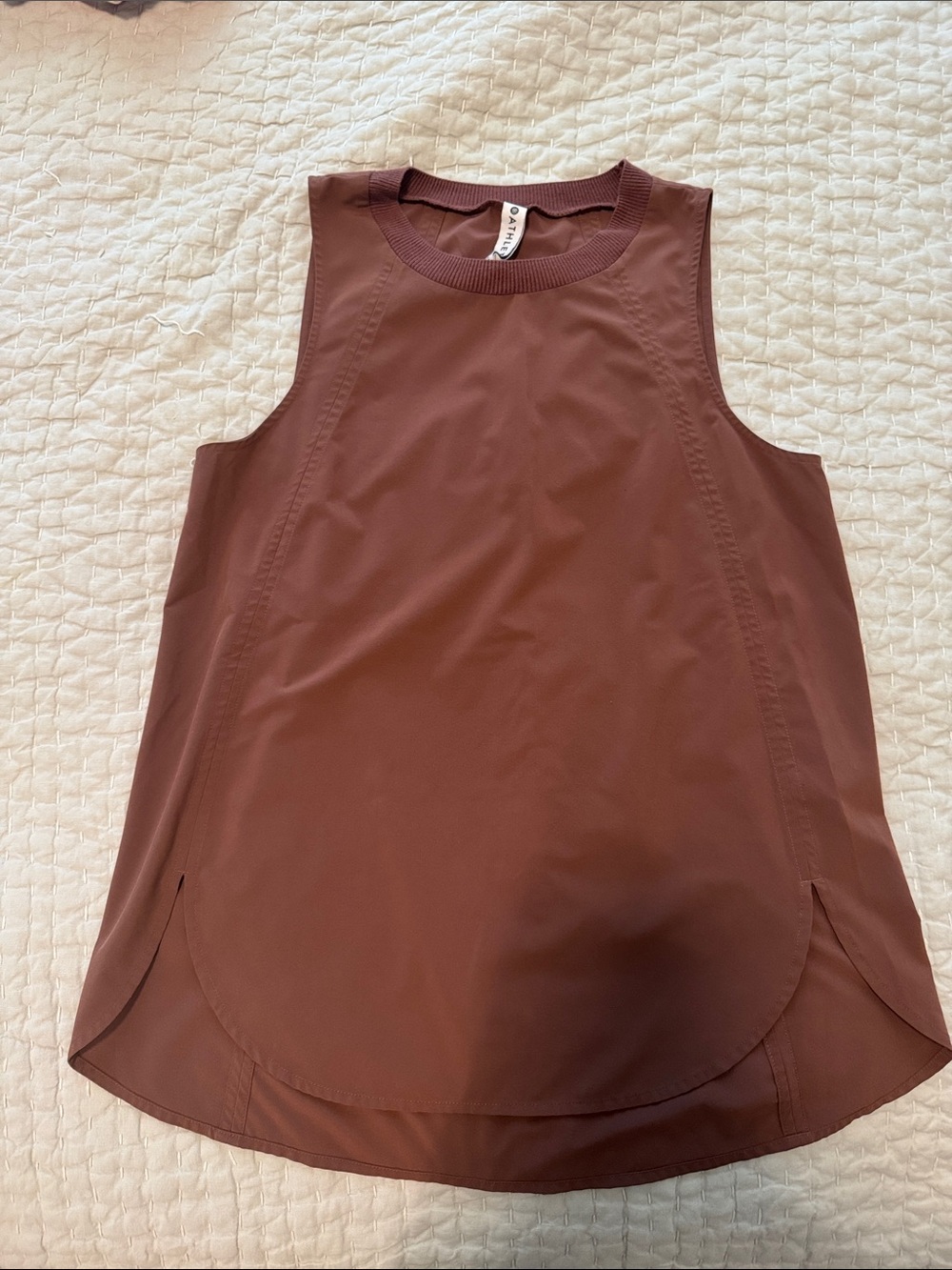 Athleta Brown Sleeveless Performance Tank